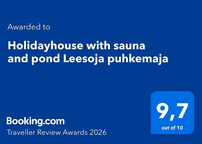 Holiday home Holidayhouse With Sauna And Pond Leesoja Puhkemaja *